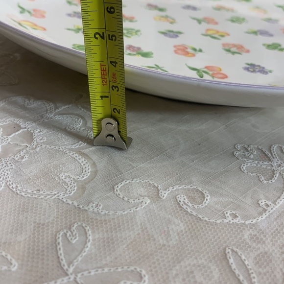 12x12" Vintage Japan Fruity Tominaga Peach shaped platter - Picture 8 of 10